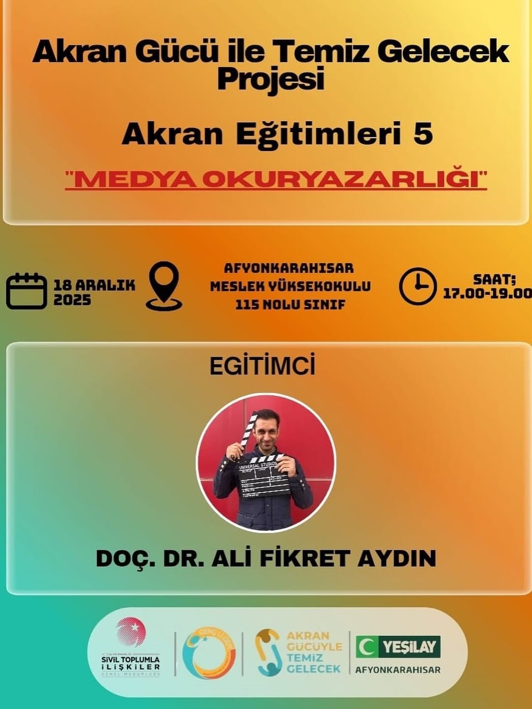 Afyon Kocatepe Üniversitesi'nde Bugün: Medya Okuryazarlığı Eğitimi