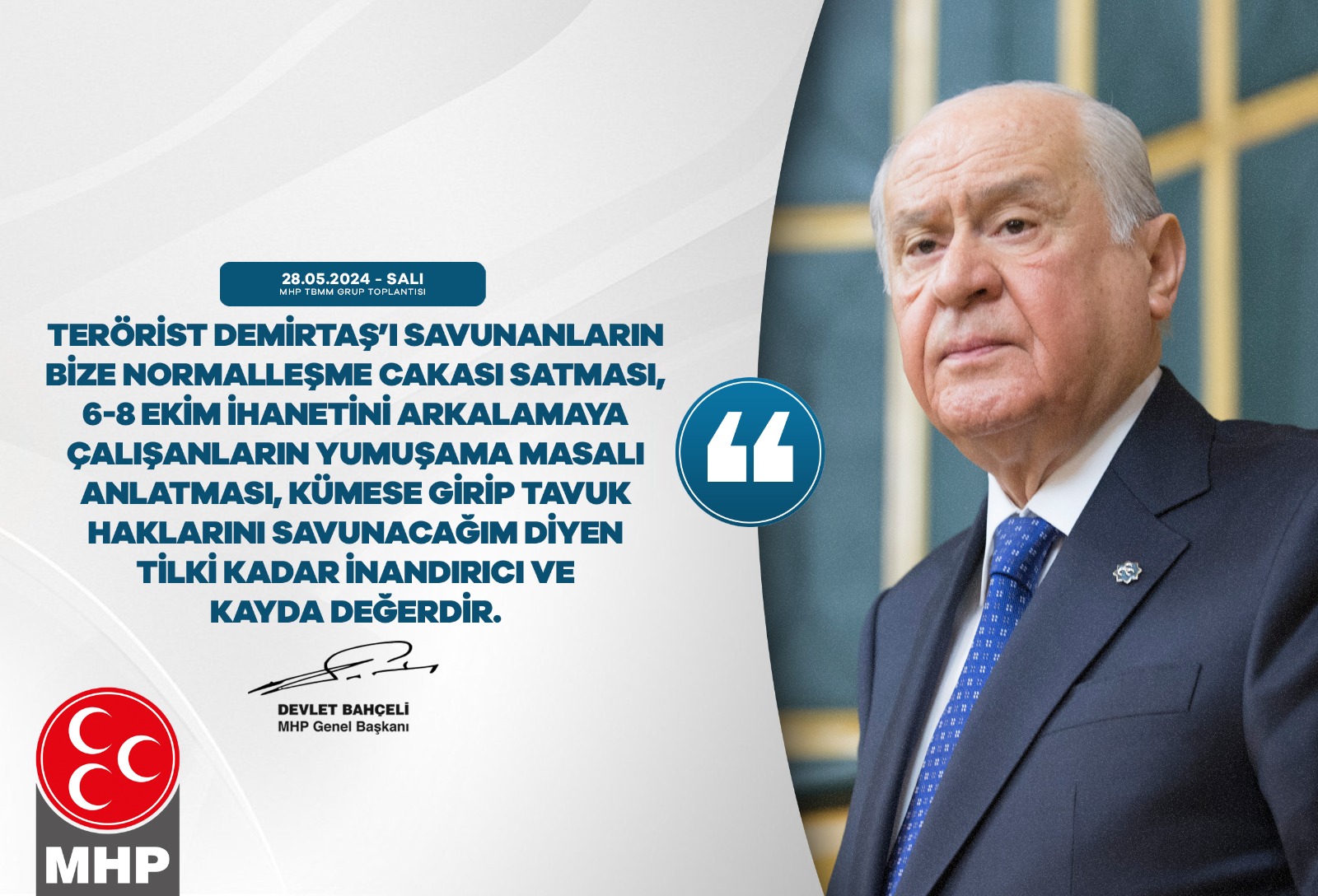 MHP Genel Başkanı Devlet Bahçeli Teröre Sert Tepki Gösterdi