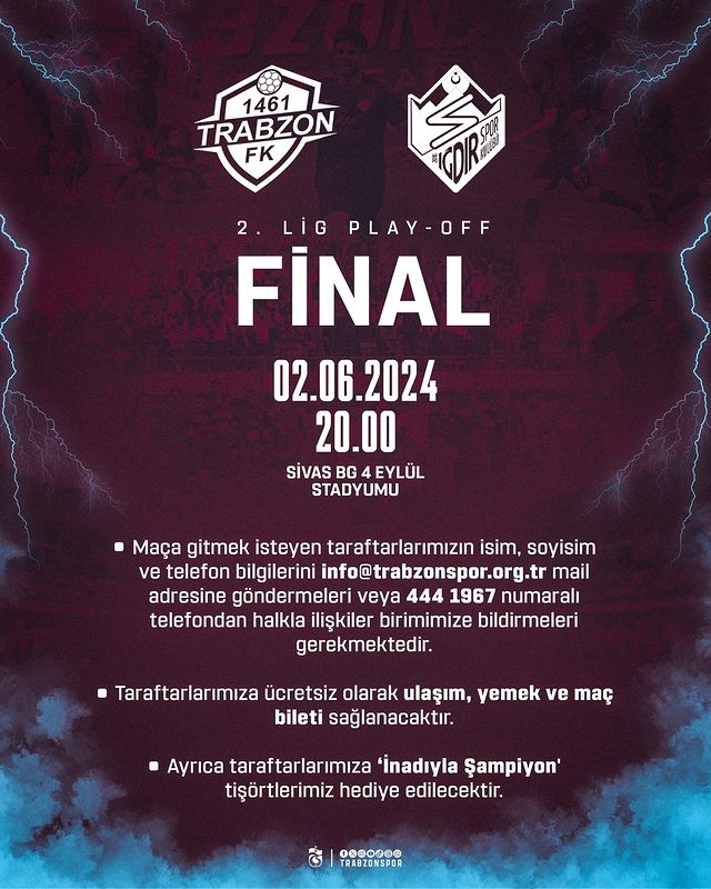 Trabzonspor'un Pilot Takımı 1461 Trabzon FK, Play-Off Finalinde İğdır FK ile Karşı Karşıya