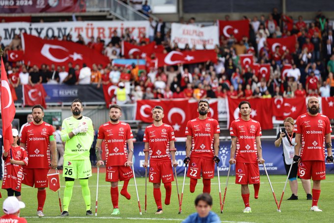 Ampute Milli Futbol Takımı Üst Üste Üç Yıl Avrupa Şampiyonu 