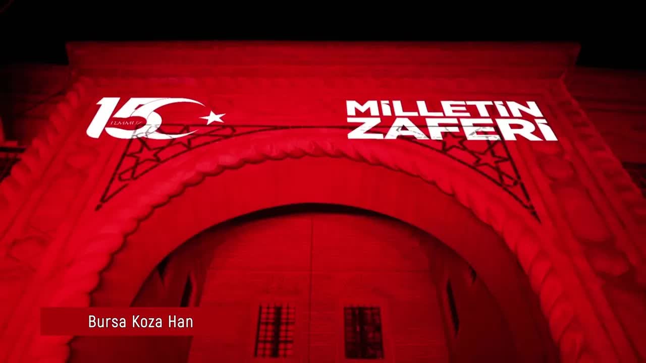 15 Temmuz Demokrasi ve Millî Birlik Günü Kapsamında Tarihi Mekanlar Işıklandırılıyor
