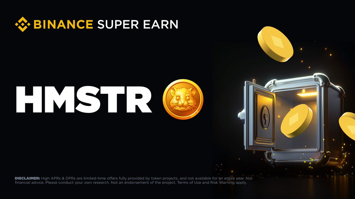 Binance Super Earn, yeni bir Launchpool token projesi olan Hamster Kombat'ı duyurdu.