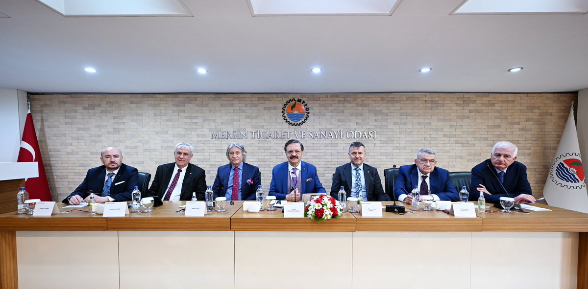 TOBB Başkanı Mersin Ticaret Odası Ziyareti İşbirliği Toplantısına Katılıyor