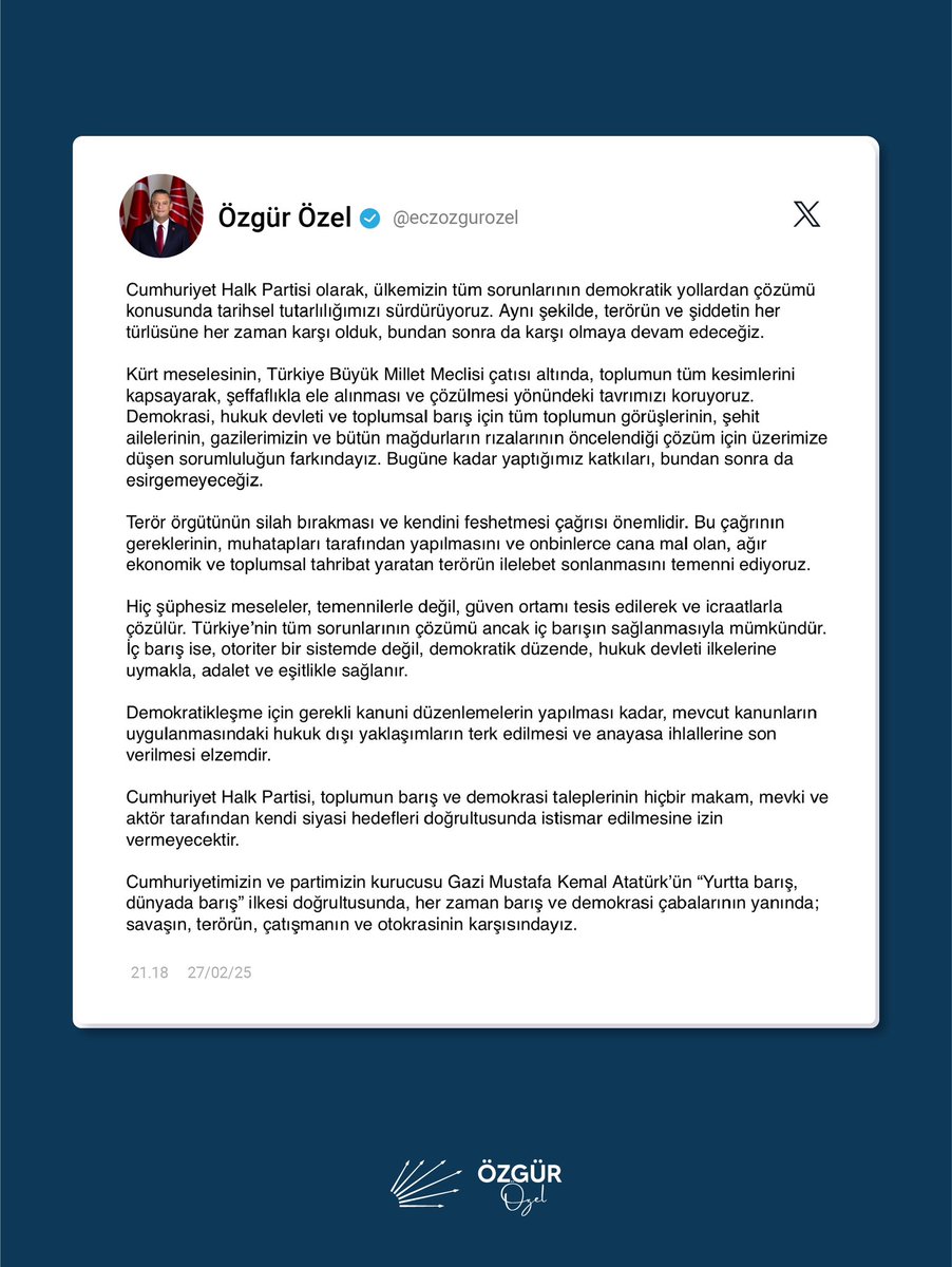Adana Milletvekili Burhanettin Bulut: Atatürk İlkesi Doğrultusunda Barış ve Demokrasiyi Vurguladı