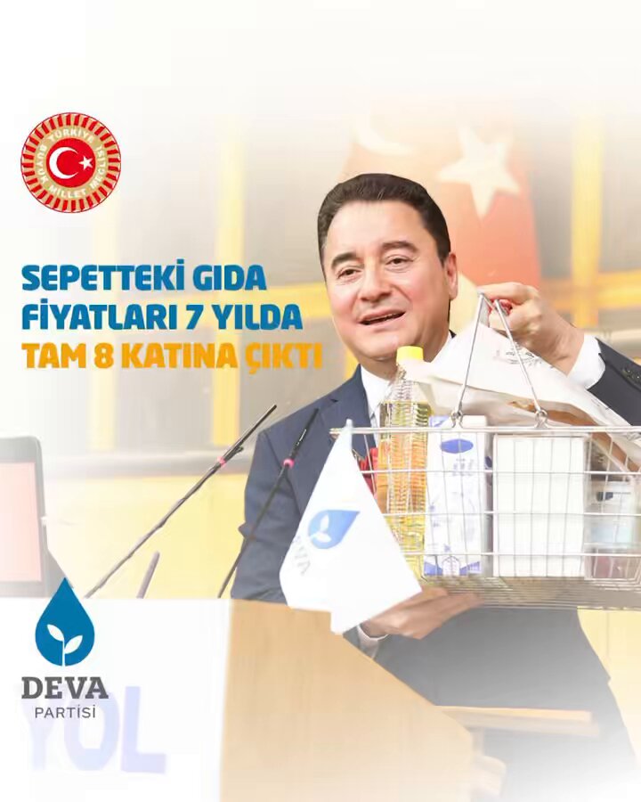 Deva Partisi Genel Başkanı Ali Babacan: Ramazan Sepeti Fiyatlarında 7 Yılda 8 Kat Artış Yaşandı