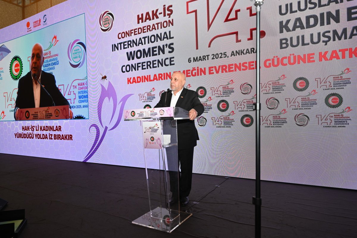 Hak İşçi Sendikaları Konfederasyonu, Uluslararası Kadın Emeği Buluşması'nda Önemli Mesajlar Verildi