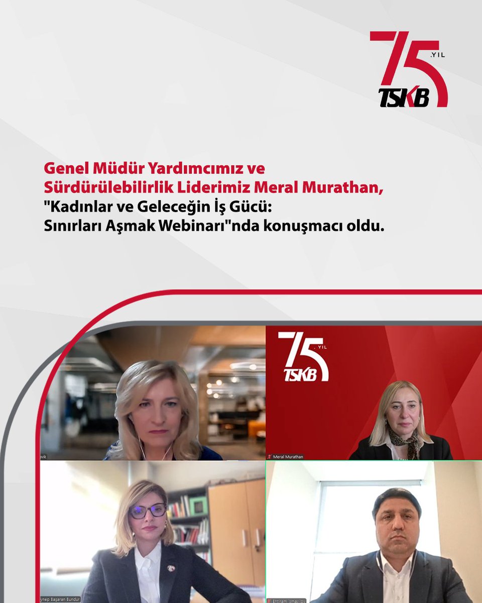 TSKB Genel Müdür Yardımcısı Meral Murathan, SKD Türkiye'nin Webinarında Konuşmacı Oldu