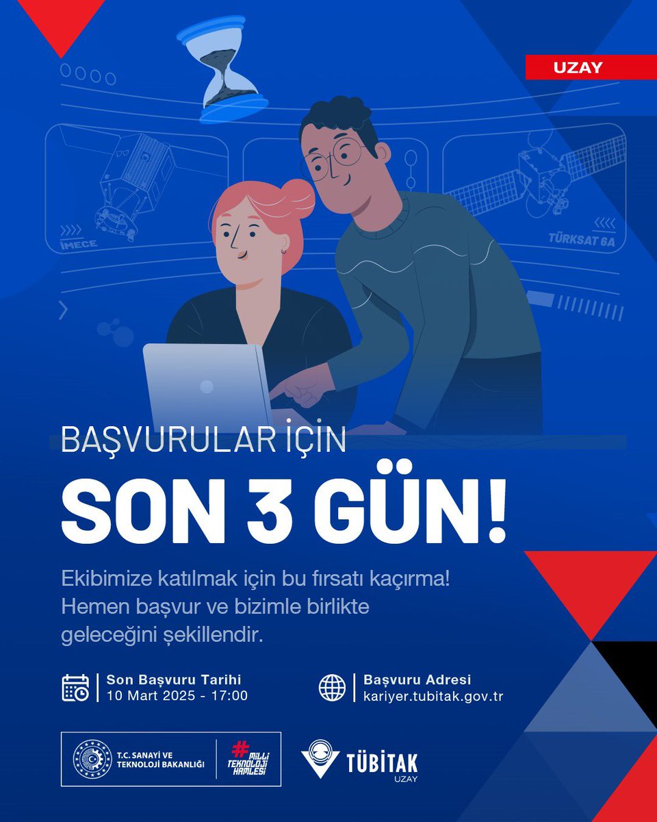 TÜBİTAK UZAY'dan Kariyer Fırsatı: Milli Uzay Hedeflerine Katkı Sağlayın