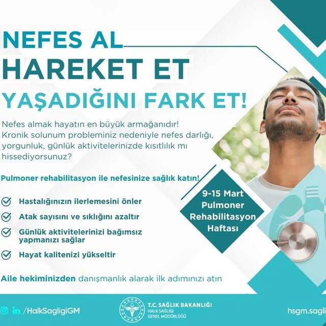 Halk Sağlığı Genel Müdürlüğü: Kronik Solunum Problemleri İçin Pulmoner Rehabilitasyonun Önemi