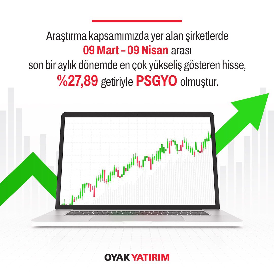 PSGYO, Oyak Yatırım'ın Araştırmasına Göre Mart-Nisan Döneminde En Yüksek Getiriye Sahip Hisse Oldu