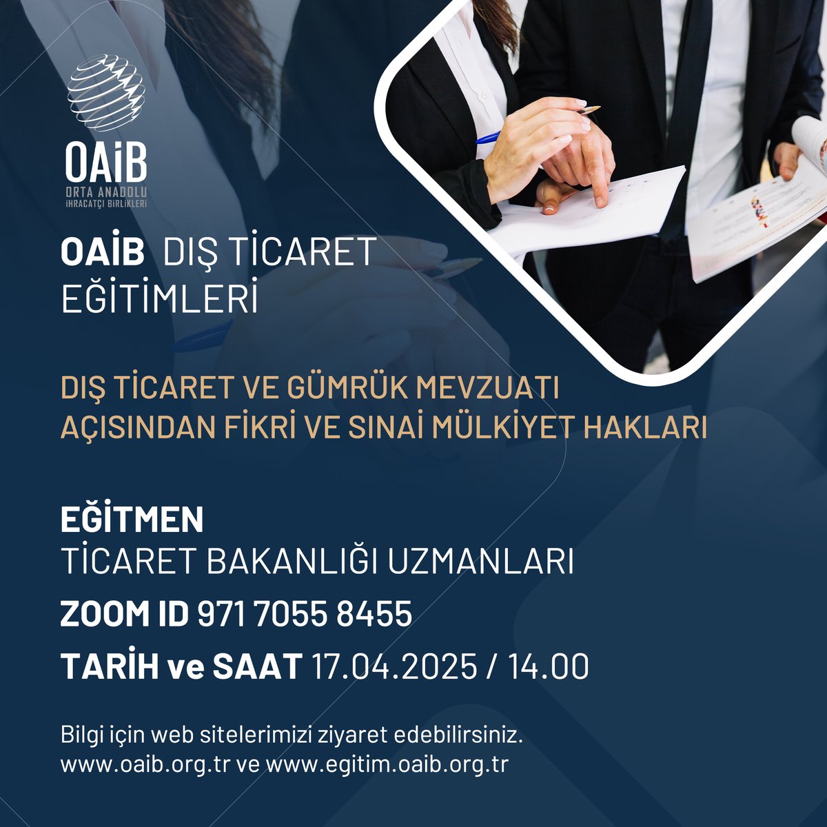 Orta Anadolu İhracatçı Birlikleri’nden Fikri Mülkiyet Hakları Eğitimi
