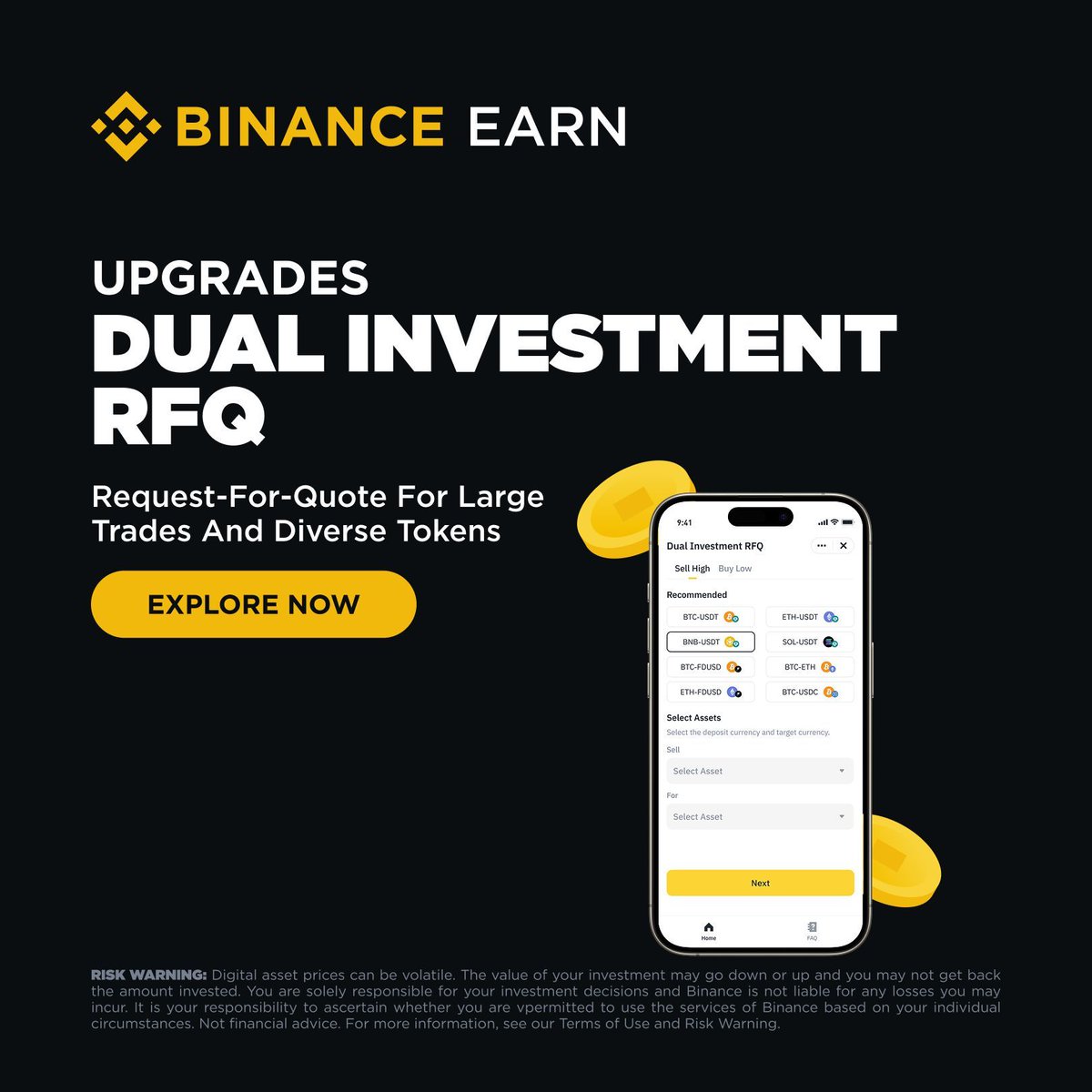 Binance, Yatırım Taleplerine Esneklik ve Verimlilik Odaklı Güncellemeler Getirdi