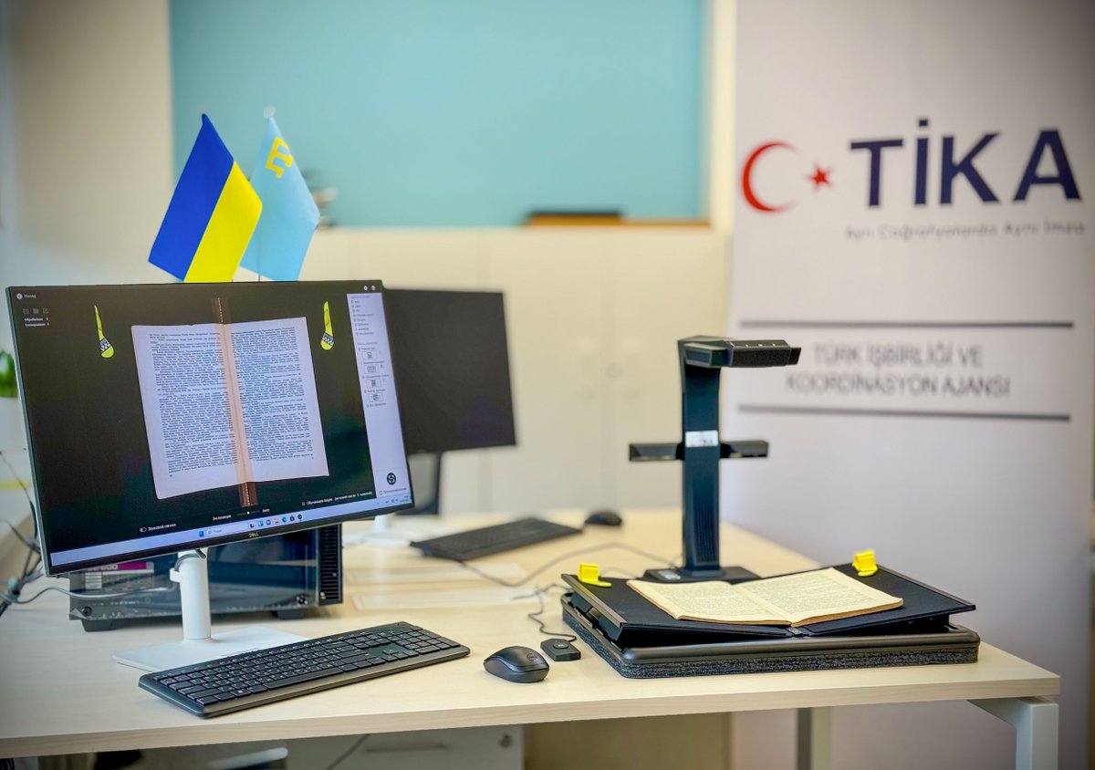 TİKA, Kırım Tatar Dilini Geliştiren Enstitüye Dijital Arşiv Altyapısı Desteği Verdi