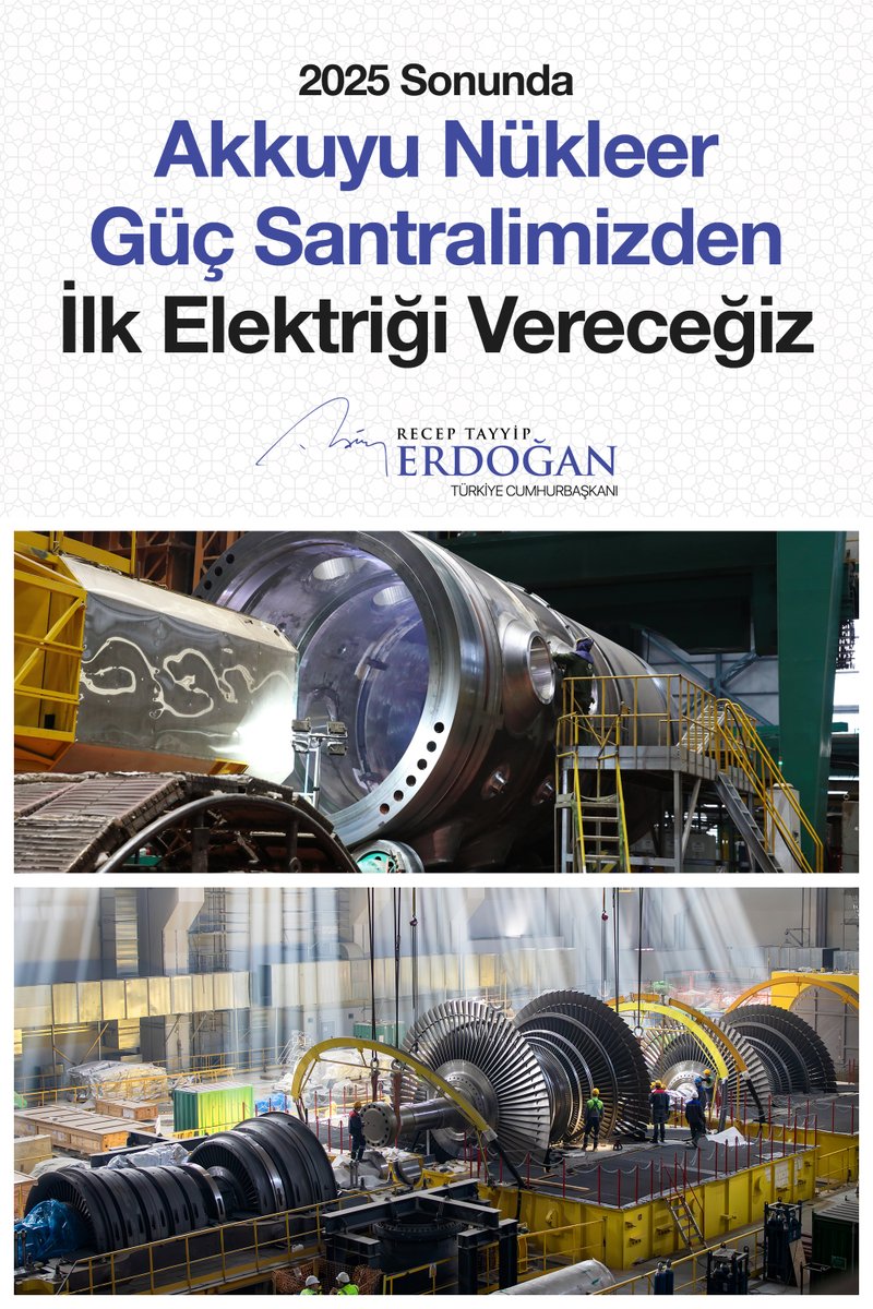 Akkuyu Nükleer Güç Santrali'nin İlk Reaktörü İnşaatını Tamamlama Süreci Devam Ediyor