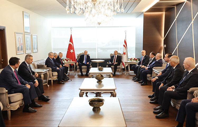 Türkiye Cumhurbaşkanı Erdoğan, Türk Devletleri Teşkilatı'nın Heyetini Kabul Etti