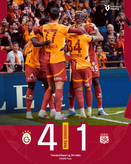Galatasaray, Sivasspor'u 4-1 Yenerek Liderliğini Sağlamlaştırdı