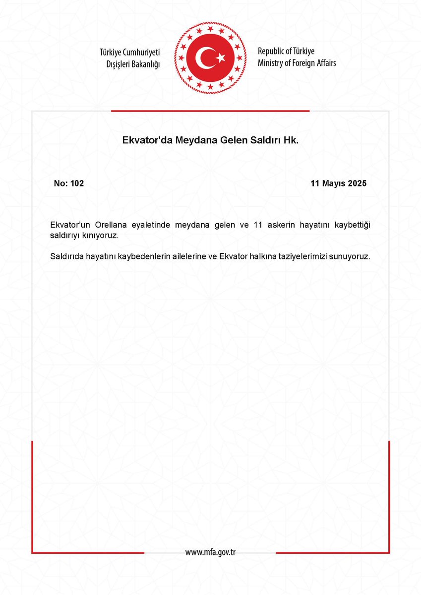 Ekvator'da Silahlı Saldırı: Çok Sayıda Yaralı ve Ölü