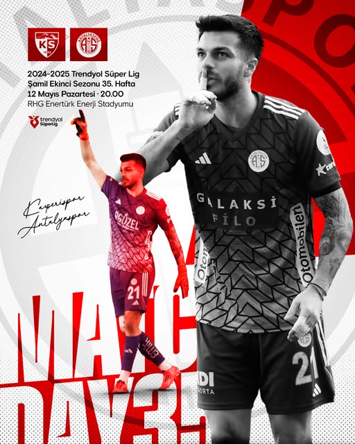 Antalyaspor, Süper Lig'de Kayserispor'a Deplasman Maçı