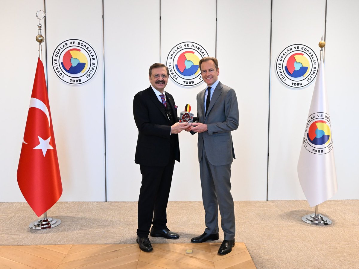 Belçika Büyükelçisi, Türkiye-Belçika Ekonomik İşbirliğini TOBB Başkanı ile Değerlendirdi