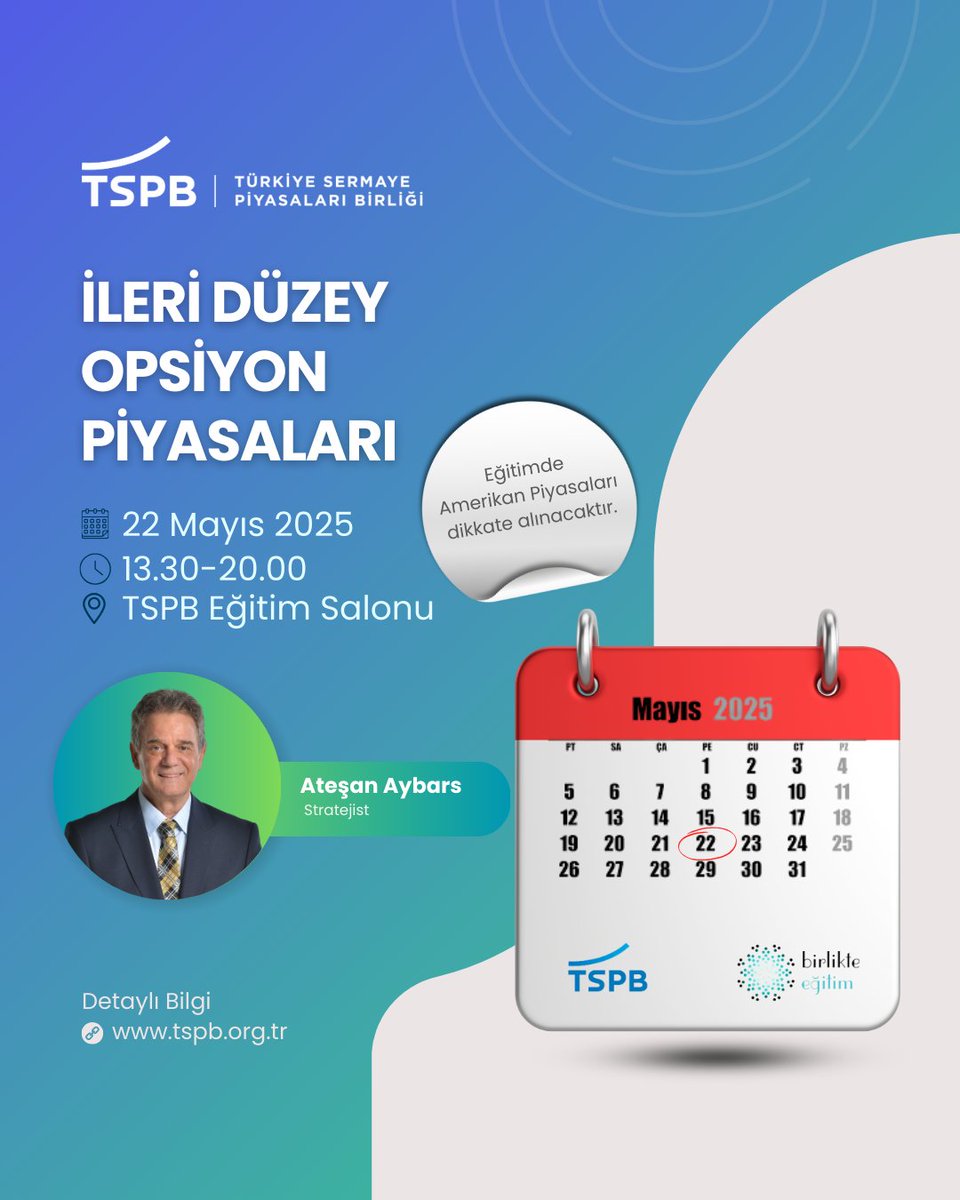 TSPB, Opsiyon Piyasalarında Uzmanlaşmak İsteyen Profesyonellere Özel Eğitim Düzenledi
