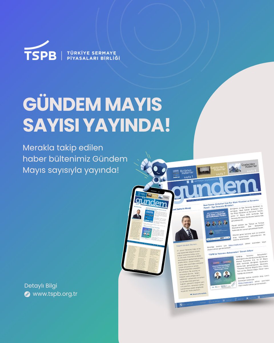 Türkiye Sermaye Piyasaları Birliği'nden Mayıs Ayı Gündem Bülteni Yayınlandı