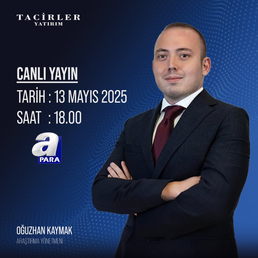 Tacirler Yatırım Araştırma Yönetmeni Oğuzhan Kaymak, Apara'da Canlı Yayında