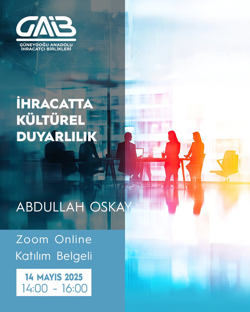 GAİB, İhracatta Kültürel Duyarlılığın Önemi Konusunda Ücretsiz Eğitim Düzenliyor