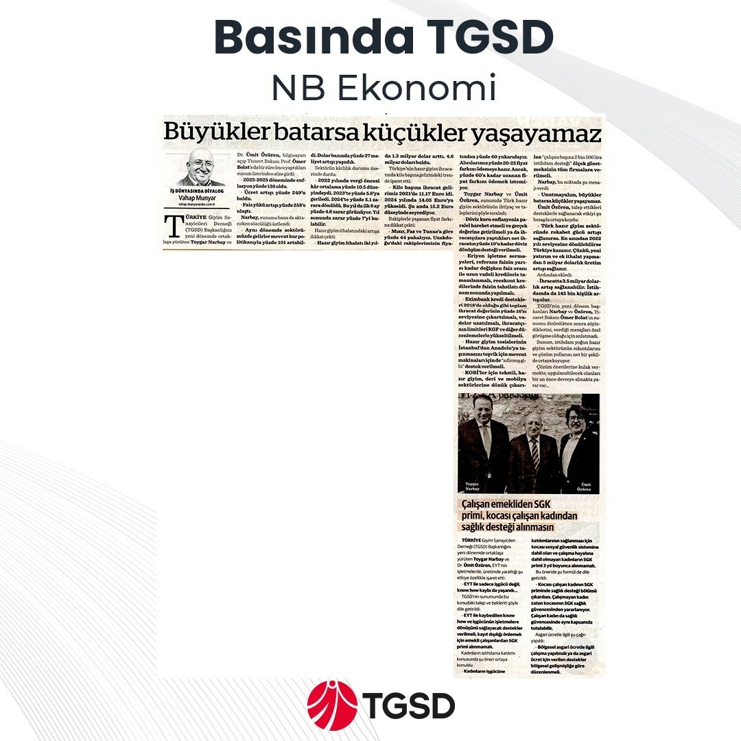 Türkiye Giyim Sanayicileri Derneği, Sektörün Zorluklarına Çözüm Odaklı Yaklaşıyor