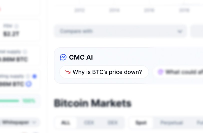 CoinMarketCap Yarın Yapay Zeka Asistanını Kullanıma Sunuyor