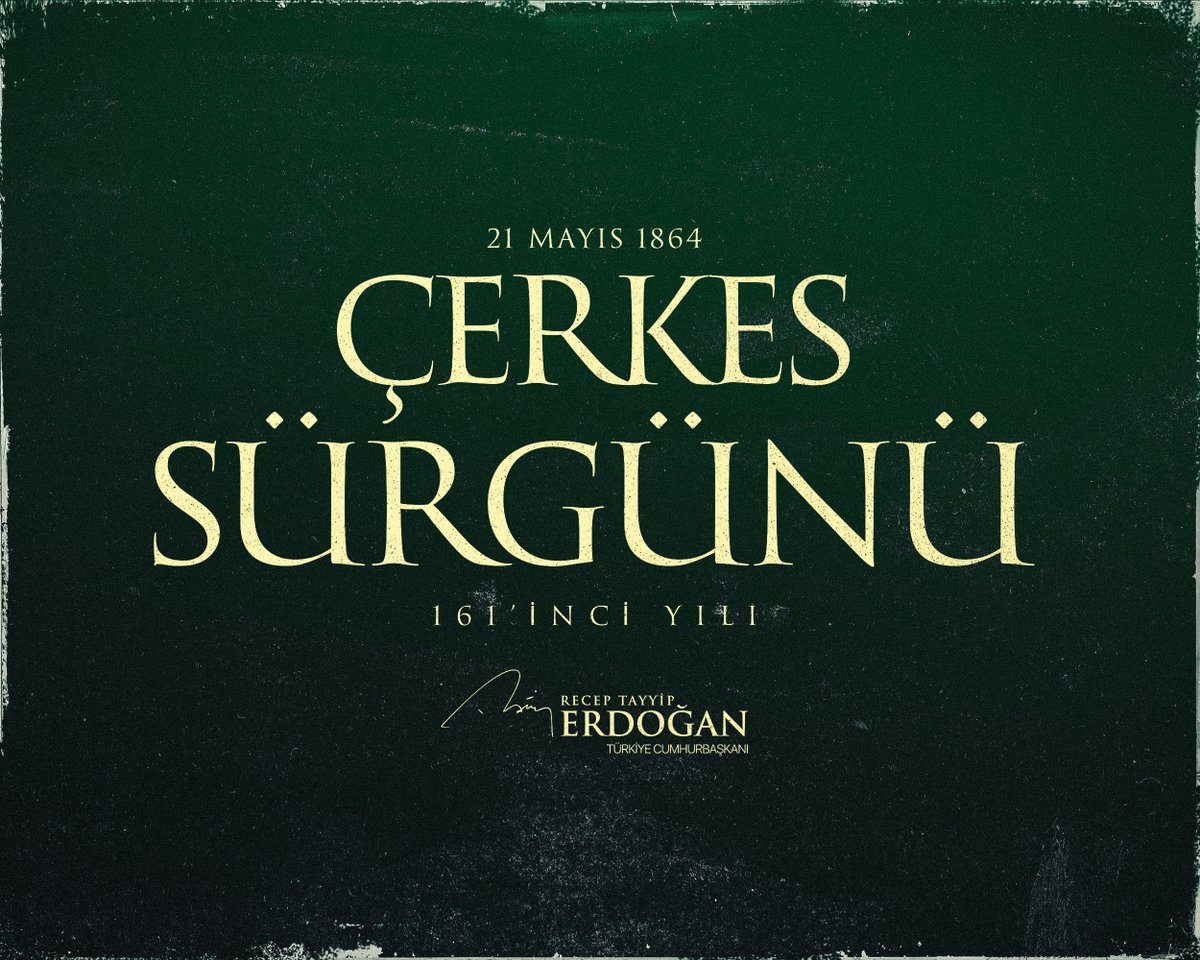 Cumhurbaşkanı Erdoğan, Kafkas Sürgünü Anma Mesajı Yayınladı