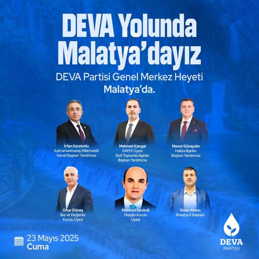 DEVA Partisi Heyeti Malatya'da İncelemelerde Bulundu