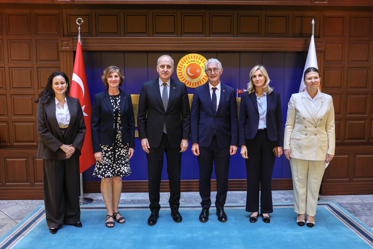 TBMM Başkanı Kurtulmuş, Fransa Senatosu Dostluk Grubu Başkanı Fialaire'i Kabul Etti