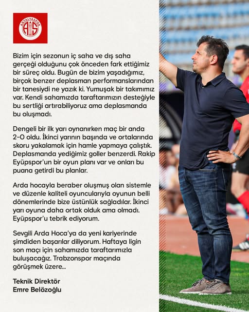 Emre Belözoğlu, İkas Eyüpspor Maçı Sonrası Değerlendirmelerde Bulundu