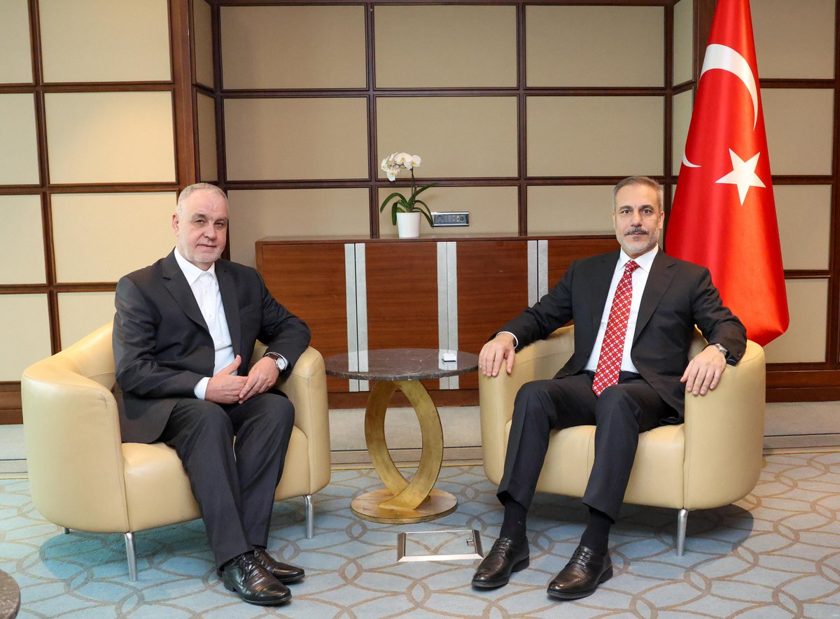 Dışişleri Bakanı Fidan, Bosna Hersek İslam Birliği Başkanı Kavazoviç'i Kabul Etti