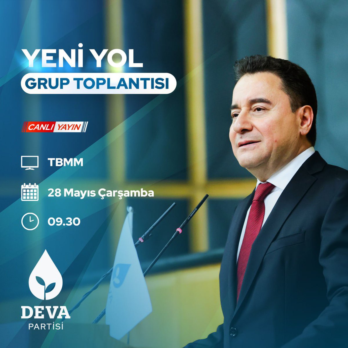 Deva Partisi, TBMM'de Yeni Yol Grup Toplantısı Gerçekleştirecek